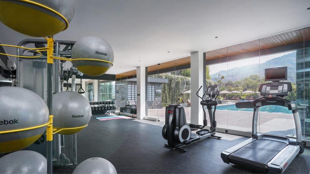 Fitness centrum a/nebo fitness zařízení v ubytování Forest Hills Hotel