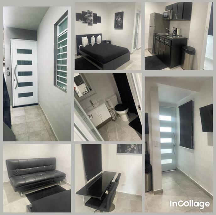 a collage of photos of a room with a couch at Perfect suite #6 in San Juan