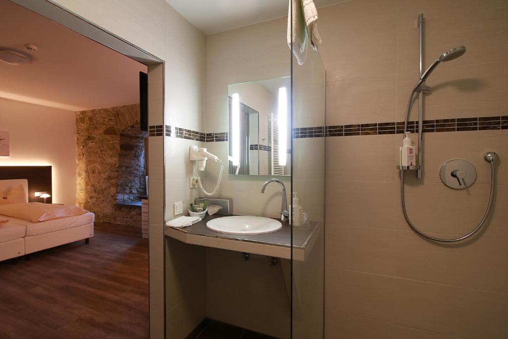 Koupelna v ubytování Schlosshotel Weilburg