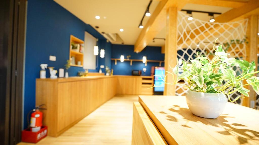 Kuchyň nebo kuchyňský kout v ubytování RF Hotel - Zhongxiao