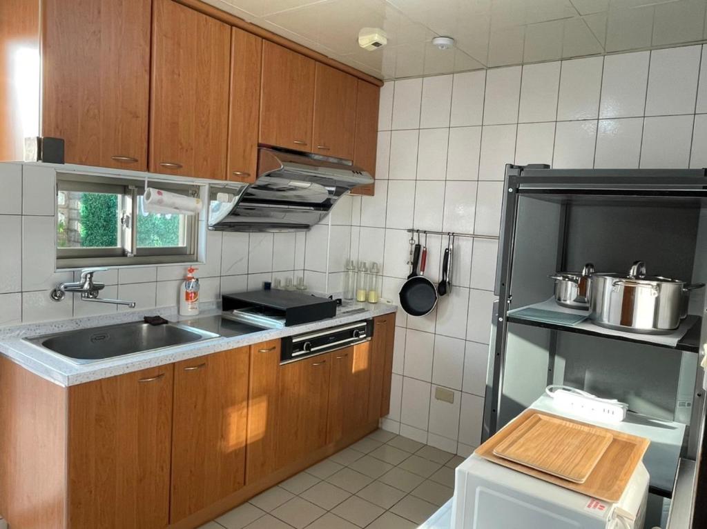 Kuchyň nebo kuchyňský kout v ubytování 埔里北梅民宿BEI MEI Homestay可包棟