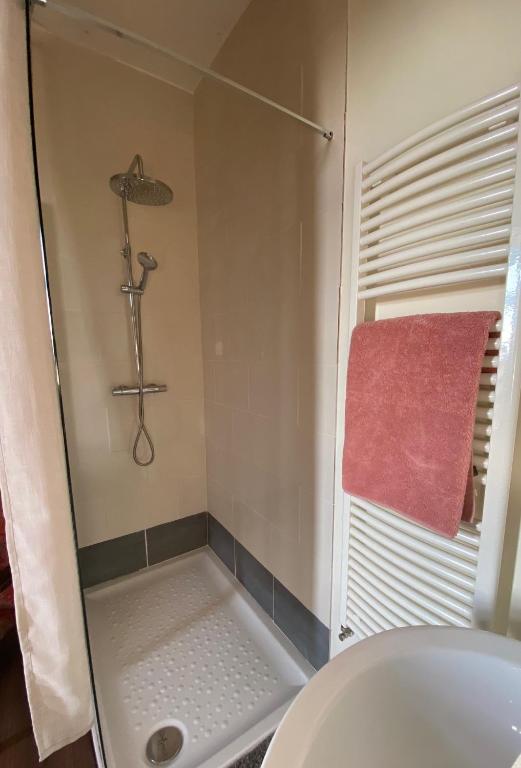 Koupelna v ubytování Auberge de Corsas
