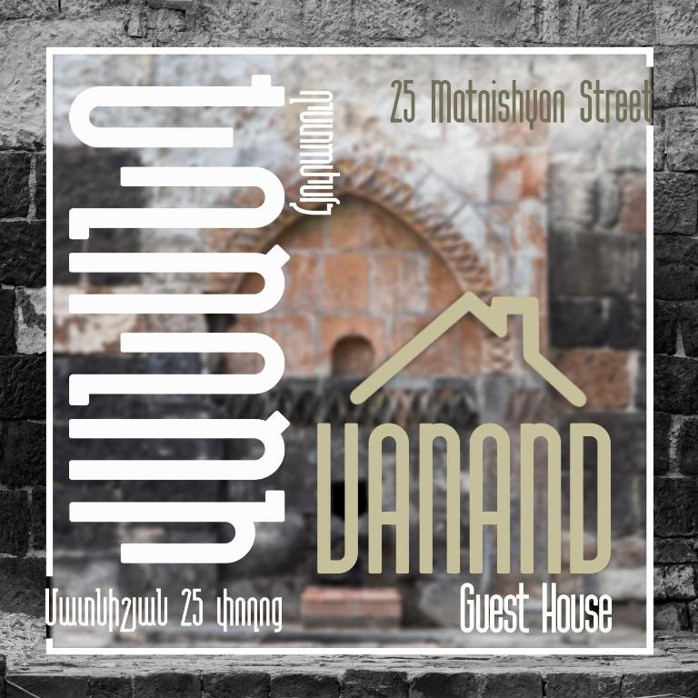 Certifikát, hodnocení, plakát nebo jiný dokument vystavený v ubytování Vanand Guest House