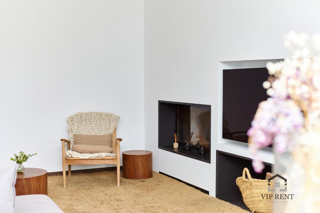Posezení v ubytování Chalet el Salze