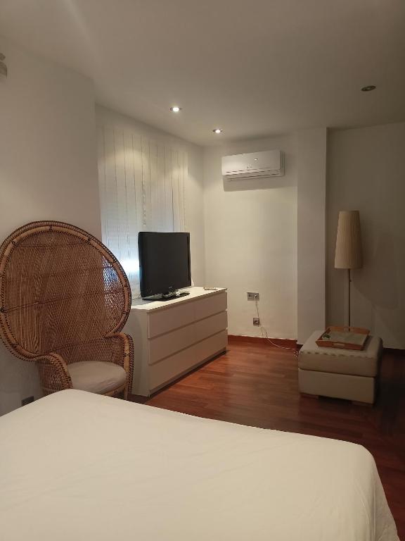 Posteľ alebo postele v izbe v ubytovaní Habitación con vistas