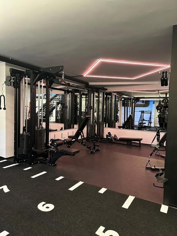 Fitness centrum a/nebo fitness zařízení v ubytování Hotel Stockalperhof