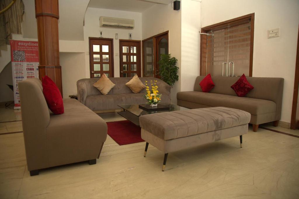 Posezení v ubytování Kings Hotel Egmore