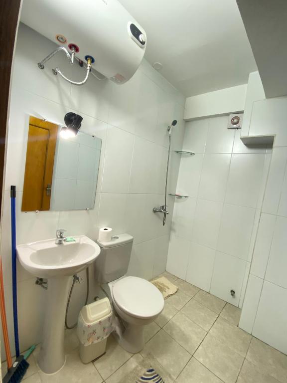 Koupelna v ubytování SV Apart Hotel