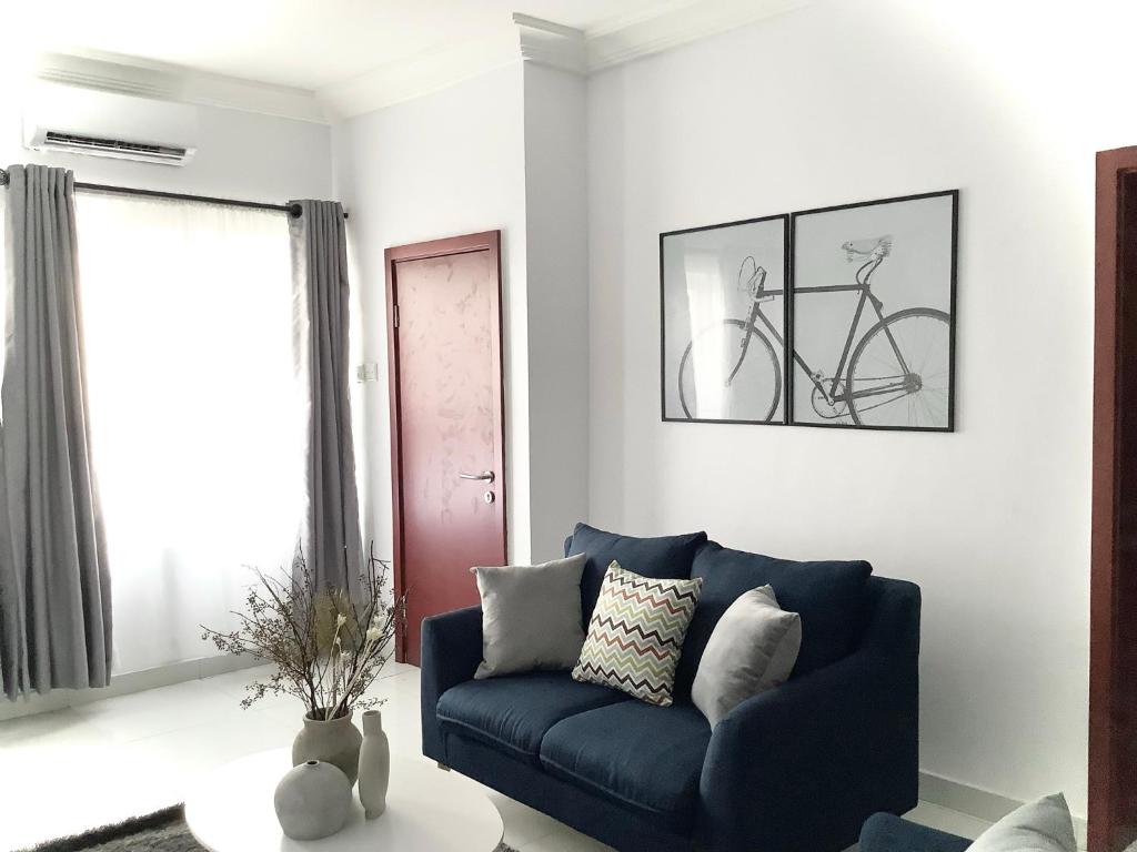 Posezení v ubytování Lekki FootPrint, Lekki Phase1
