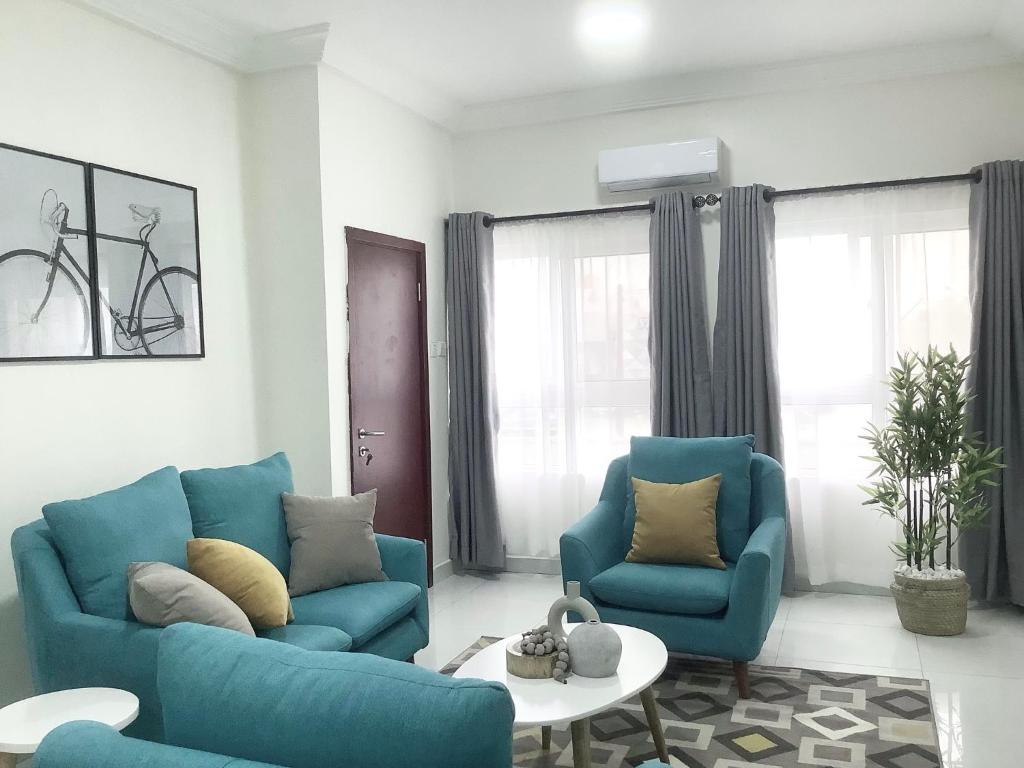 Posezení v ubytování Lekki FootPrint, Lekki Phase1