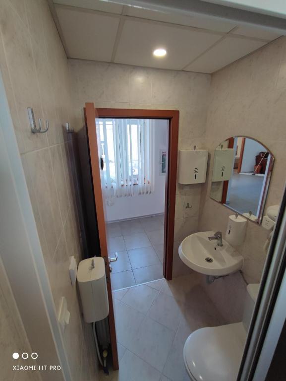 Koupelna v ubytování Hostel CANTO