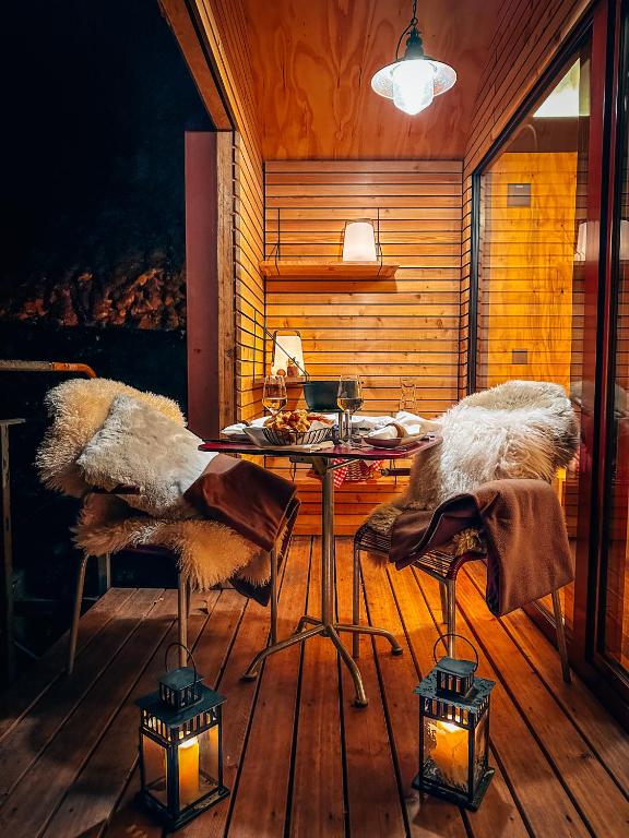 Posezení v ubytování lofthotel Walensee