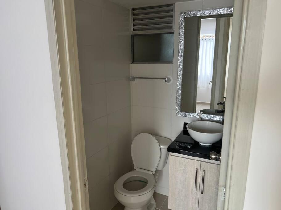 Koupelna v ubytování Tiziano apartamento 504