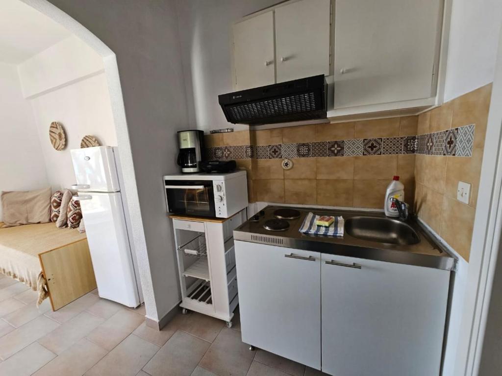 Kuchnia lub aneks kuchenny w obiekcie Corfu Dream Holidays Villas Standarts