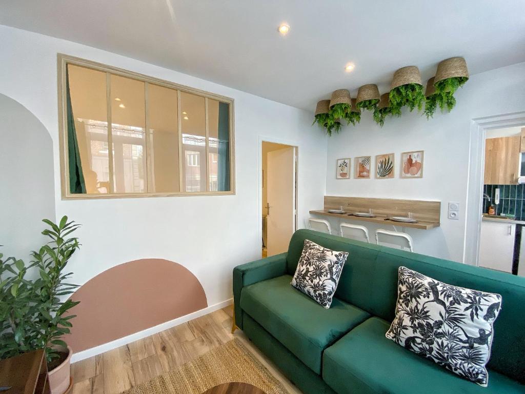 Posezení v ubytování The Green House - Centre - Neuf & confort