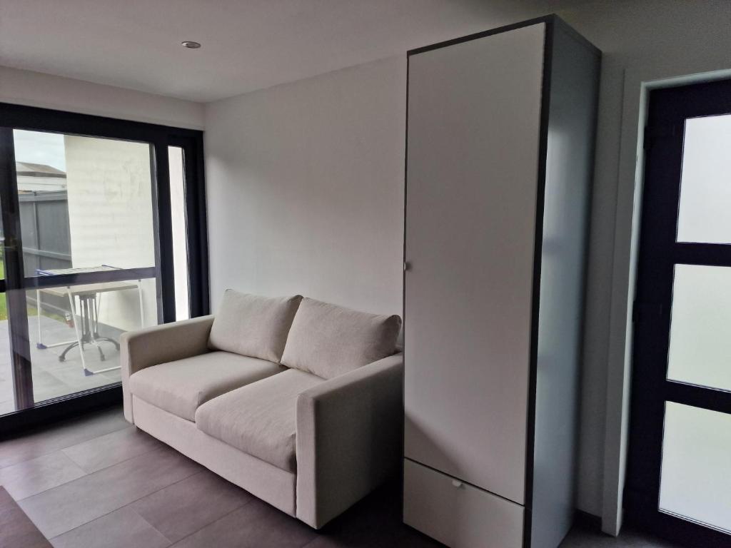 Posezení v ubytování STUDIO - VAKANTIEPARK GROTE ZEEMEEUWEN KOKSIJDE