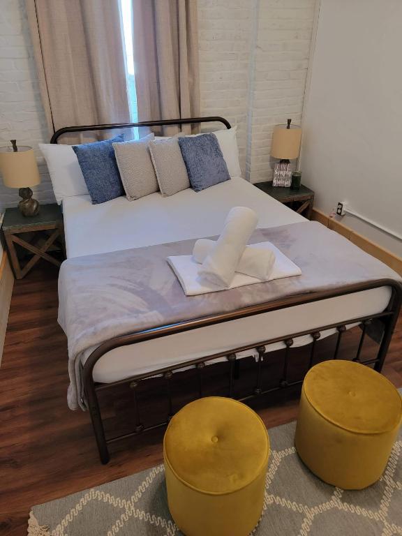 Postel nebo postele na pokoji v ubytování HOSTEL Auberge Clarksdale