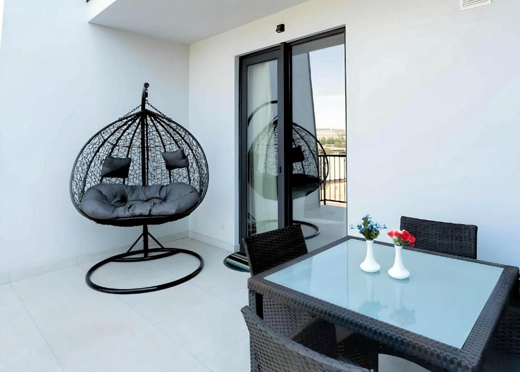 Posezení v ubytování Brooch Boutique Hotel