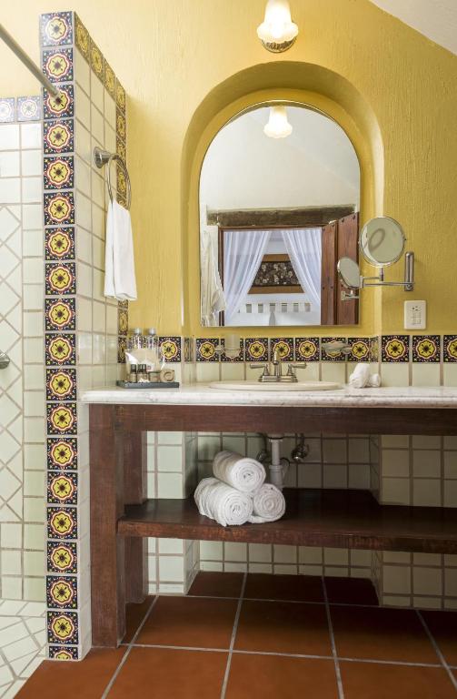 Koupelna v ubytování Hotel Tapalpa de Mis Amores