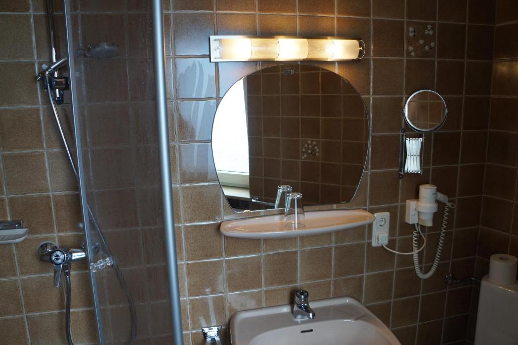 Koupelna v ubytování Gasthof Goldene Krone