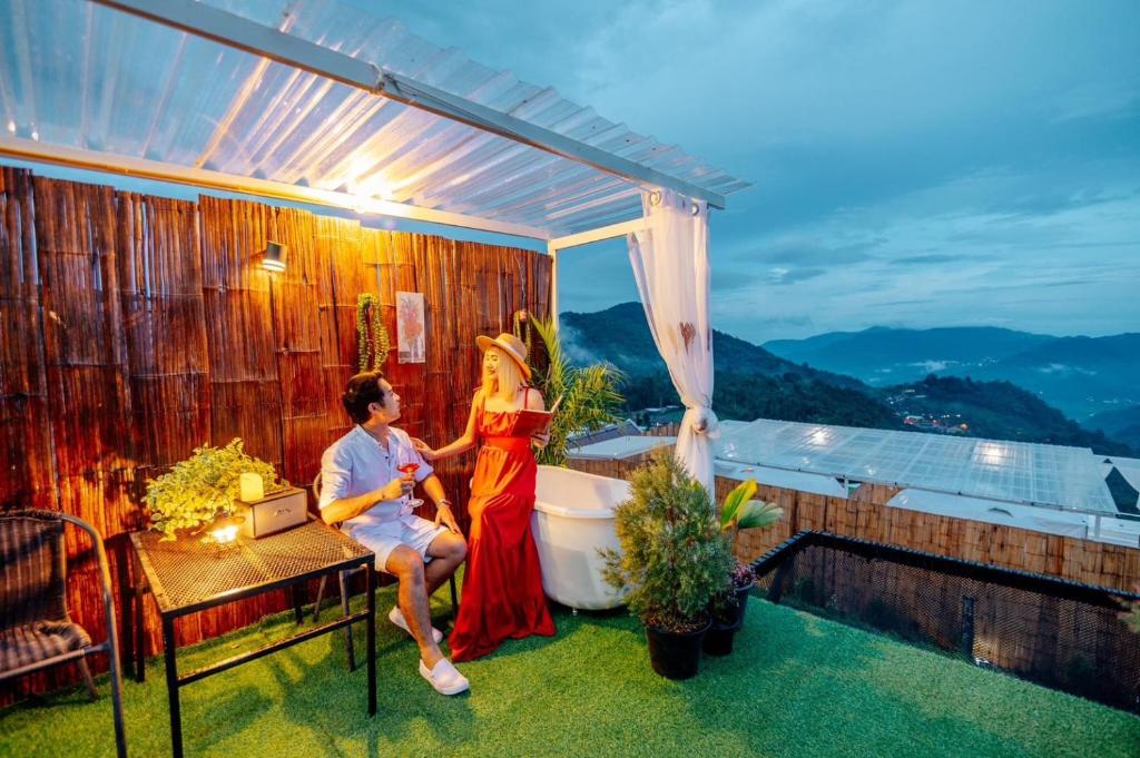 ภูตะวัน-บ้านท่าจัน ม่อนแจ่ม - Suíte Com Banheira De Hidromassagem