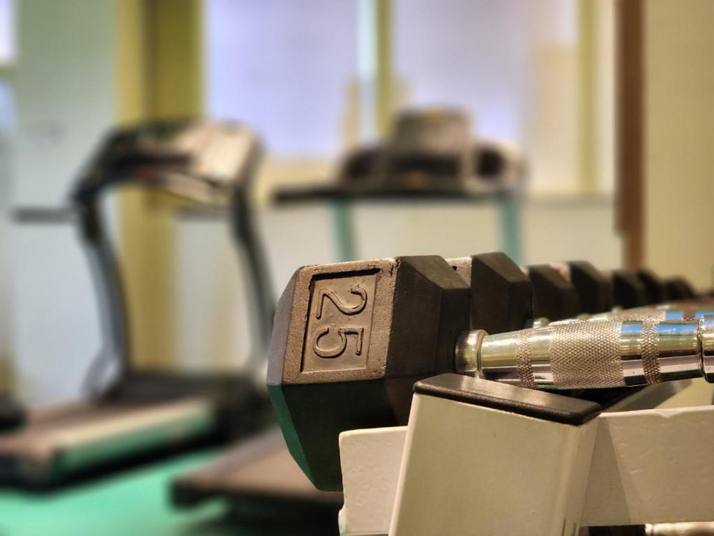 Fitness centrum a/nebo fitness zařízení v ubytování Hotel Benilde Maison De La Salle