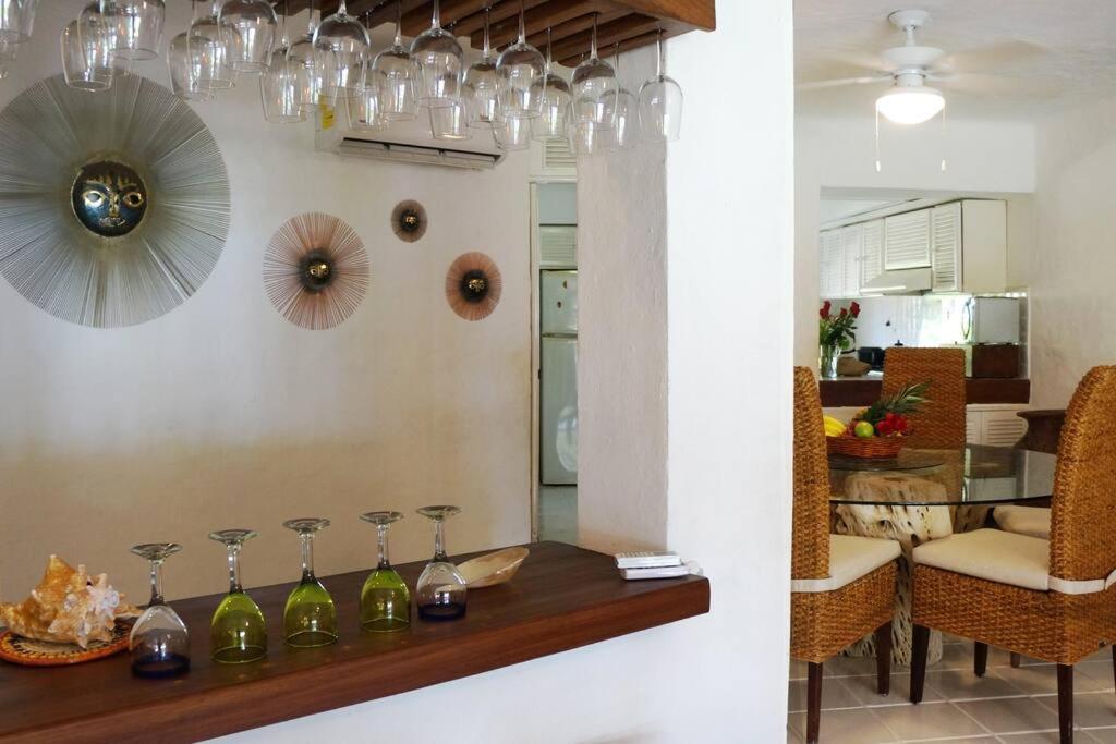 Kuchyň nebo kuchyňský kout v ubytování Villa en Playa Iguana, Ixtapa
