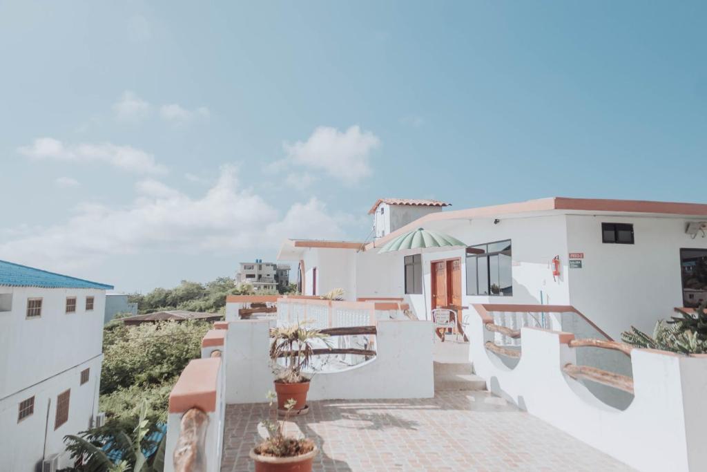 a view from the balcony of a house at Casa de Nelly in Puerto Baquerizo Moreno