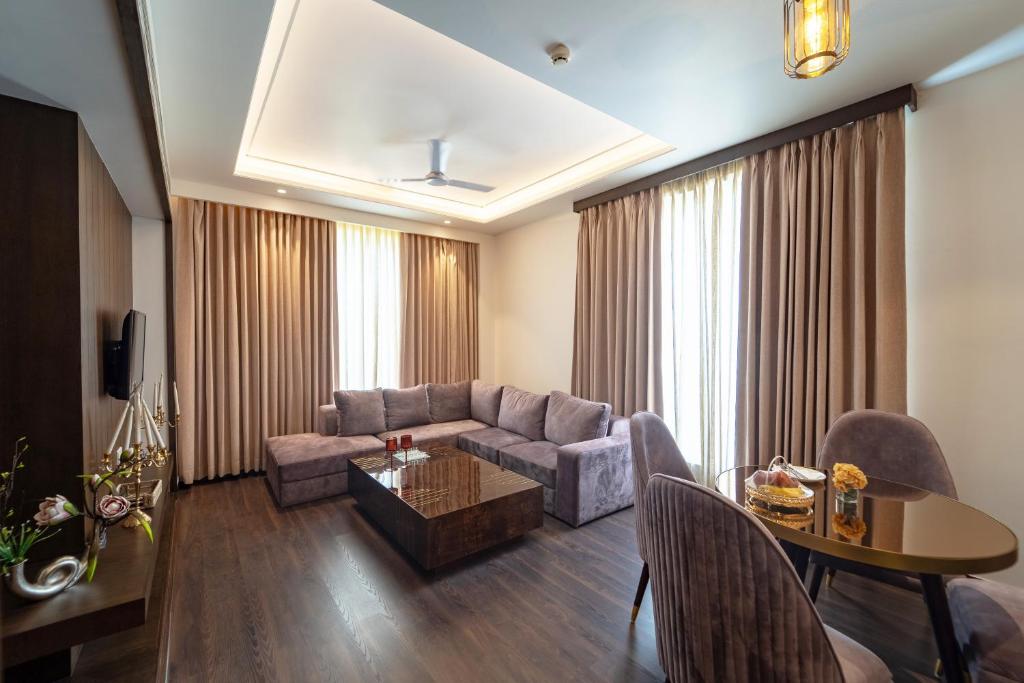 Posezení v ubytování Palasa Hotel