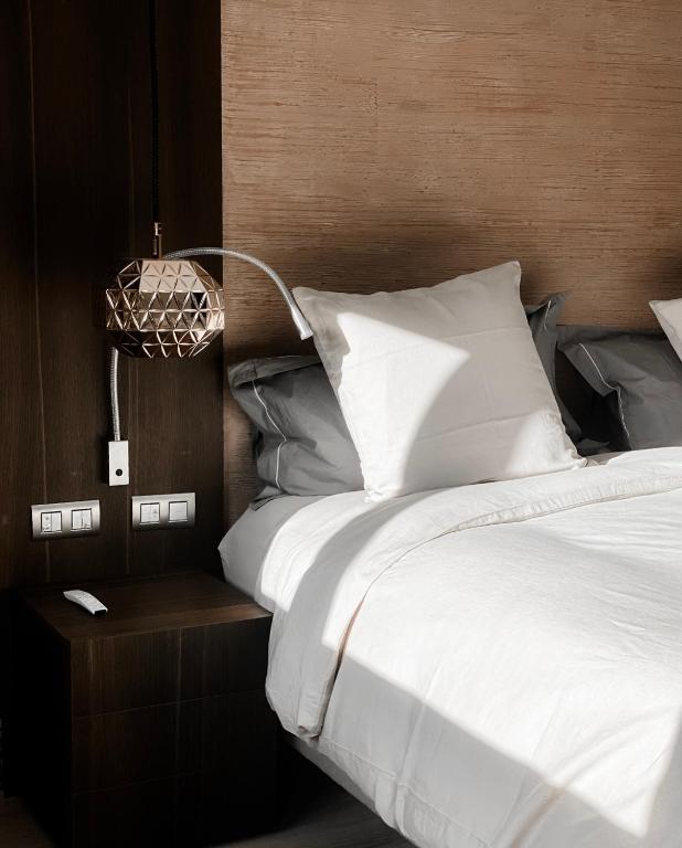 Postel nebo postele na pokoji v ubytování Suite privée avec sauna et spa à Saint-Fuscien