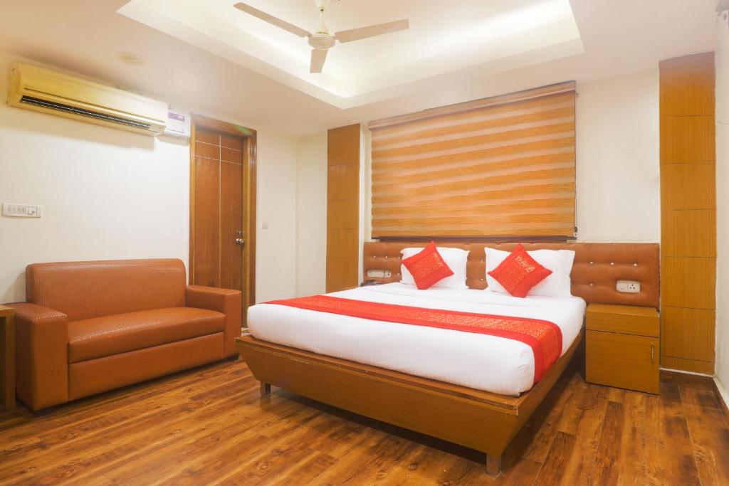 Postel nebo postele na pokoji v ubytování Hotel Sizzling Starr