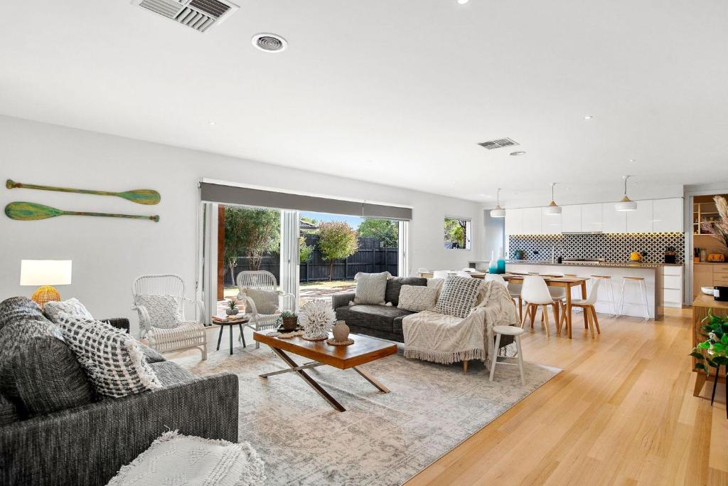 Posezení v ubytování Macks Family Hideout