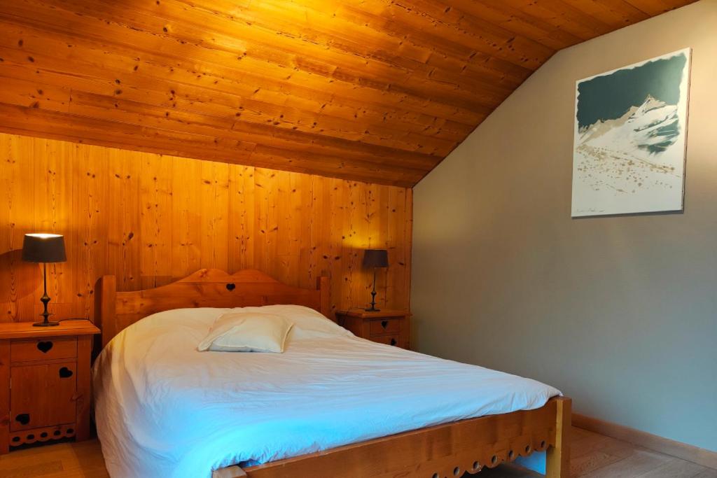 Krevet ili kreveti u jedinici u objektu Chalet Alpina