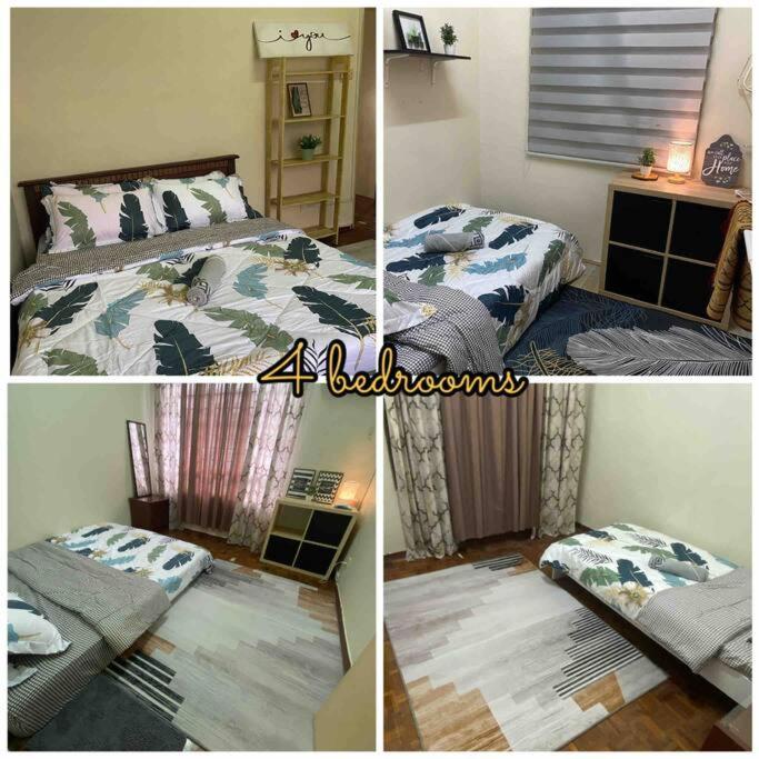Postel nebo postele na pokoji v ubytování Tulip Hijau Homestay - Bukit Beruntung - 4Bedrooms