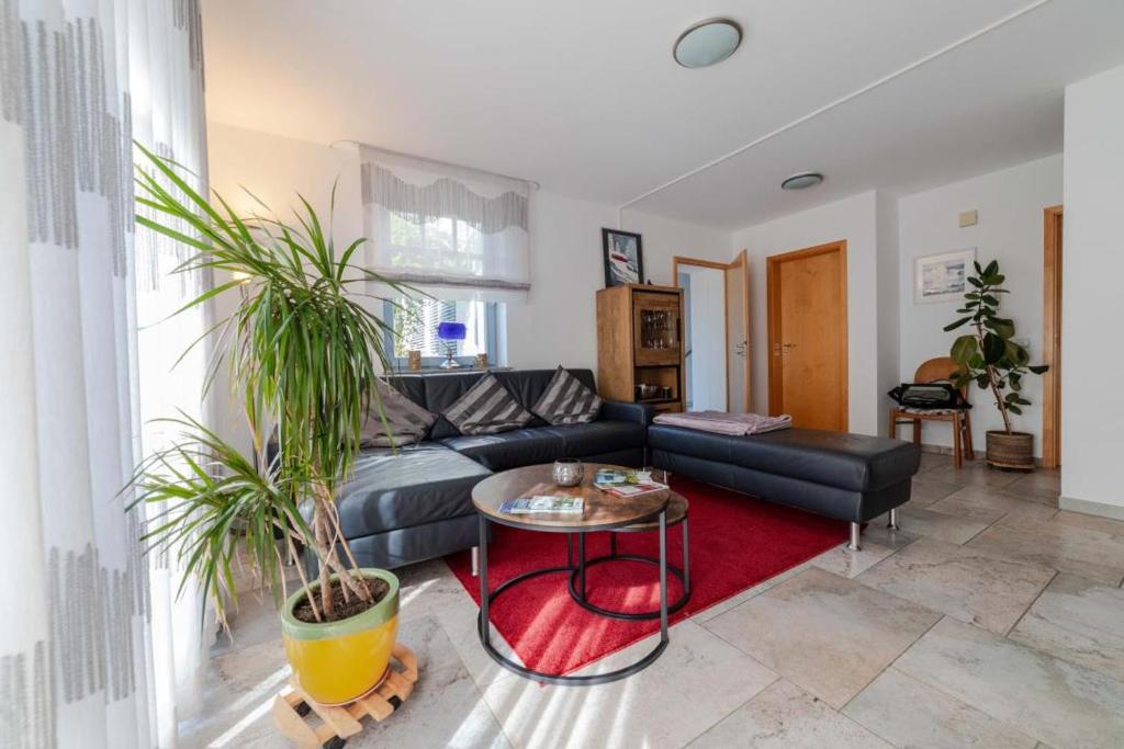 Posezení v ubytování NEU! Ferienwohnung Am Mühlberg