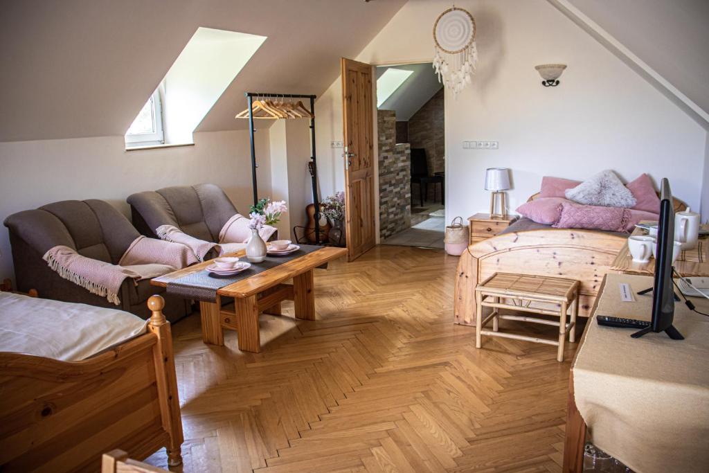 Posezení v ubytování Apartmány u Petry