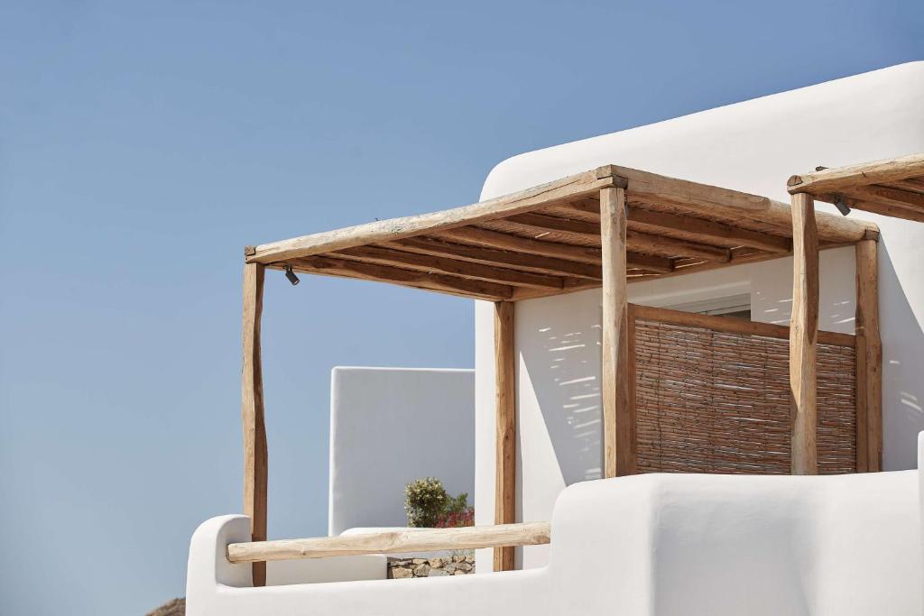 Balkón nebo terasa v ubytování Radisson Blu Euphoria Resort, Mykonos