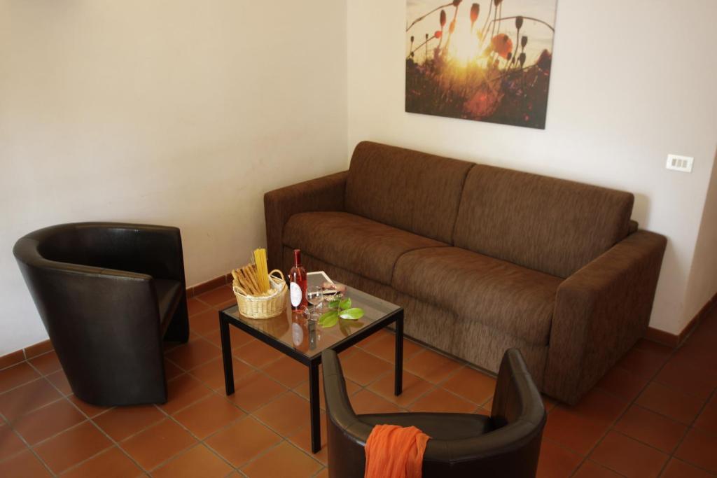 Posezení v ubytování Casa Paola