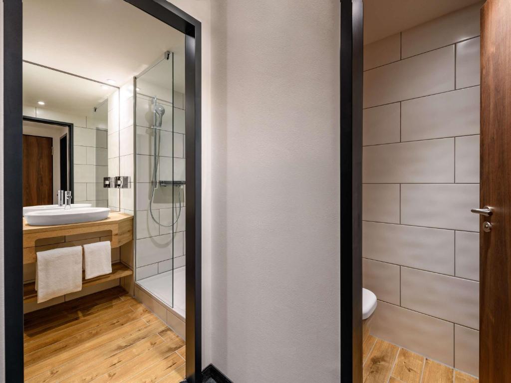 Koupelna v ubytování Ibis Styles Aschaffenburg