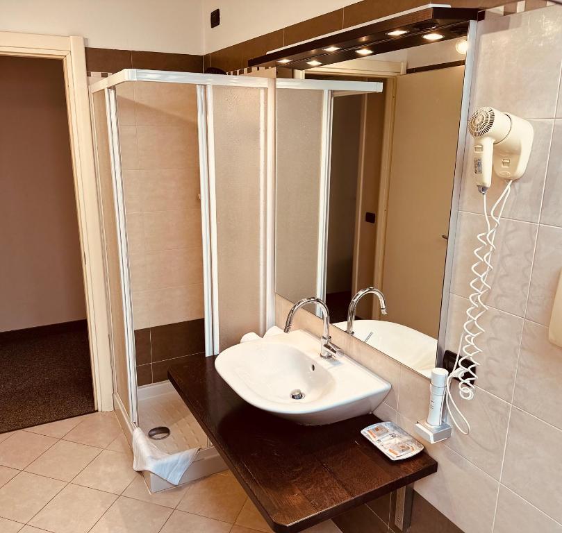 Koupelna v ubytování Hotel Malpensa INN Aereoporto