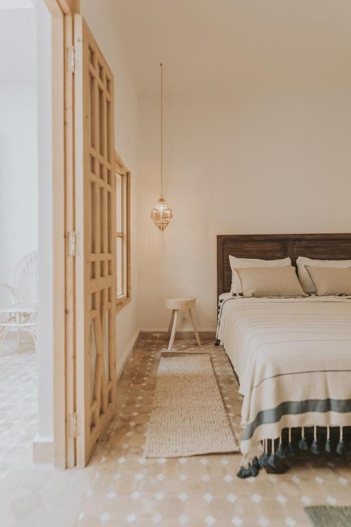 Postel nebo postele na pokoji v ubytování Riad Casa Kasbah