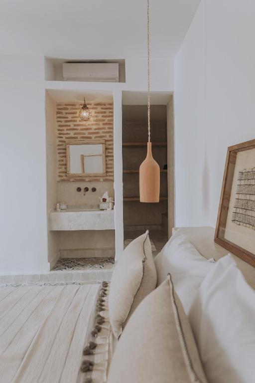 Postel nebo postele na pokoji v ubytování Riad Casa Kasbah