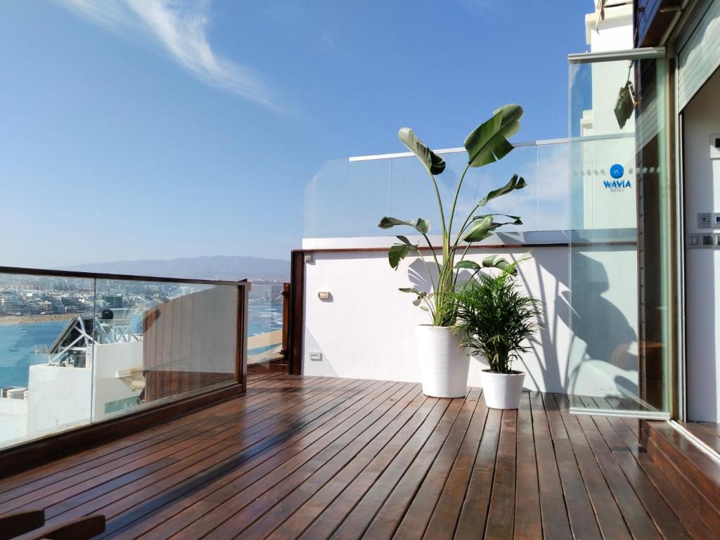 Balkón nebo terasa v ubytování Wavia Hotel - Adults only
