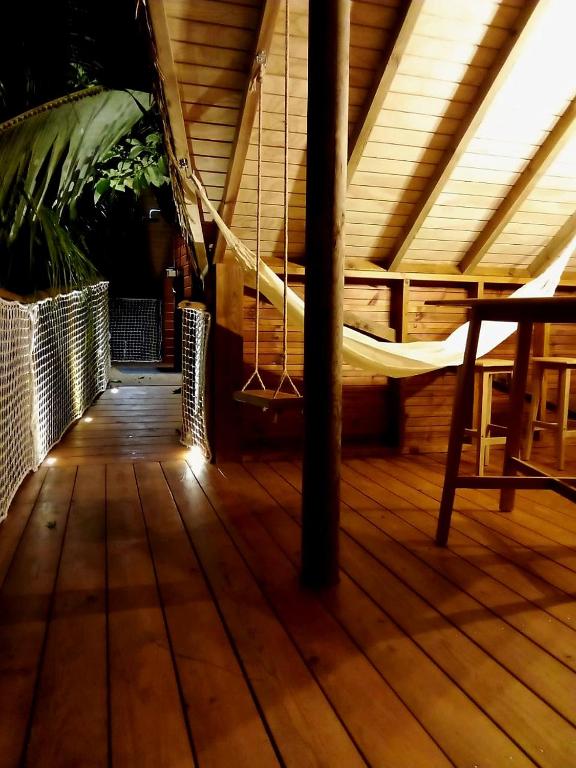 Balkón nebo terasa v ubytování PURA VIDA Lodge Cabane perchée