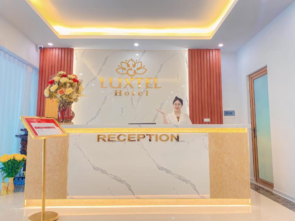 Vstupní hala nebo recepce v ubytování Luxtel Hotel Ngoại Giao Đoàn