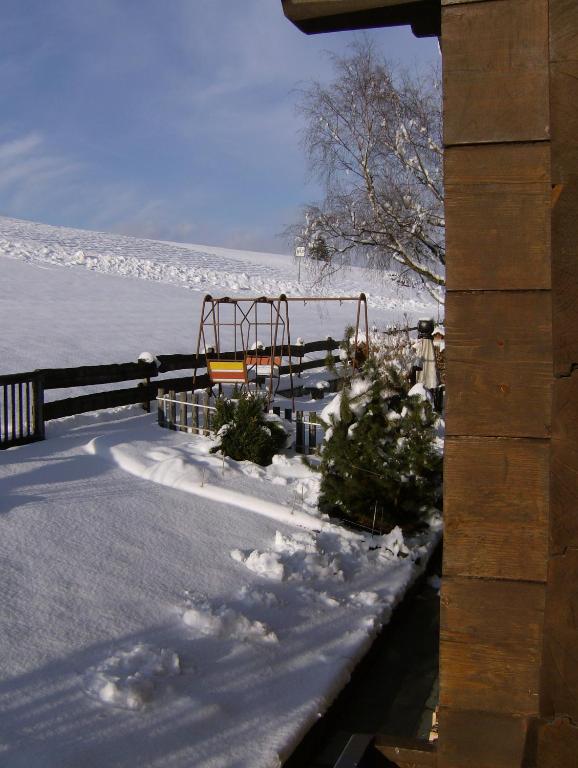 Haus Chalet Beverin v zimě