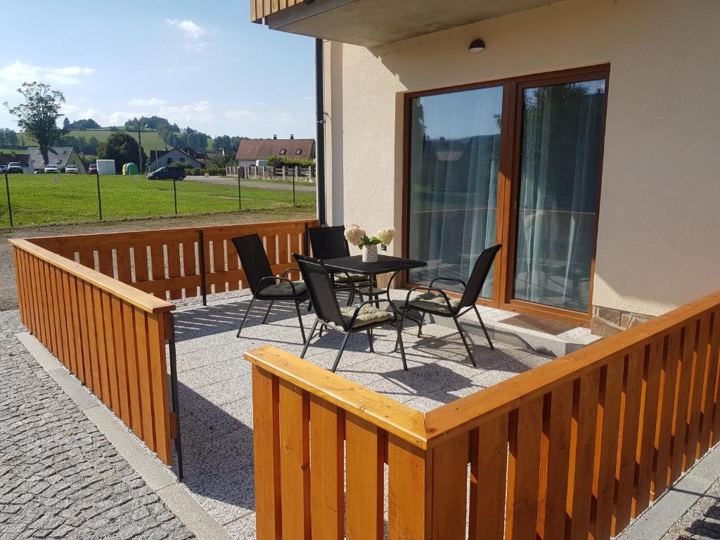 Balkón nebo terasa v ubytování Barbora