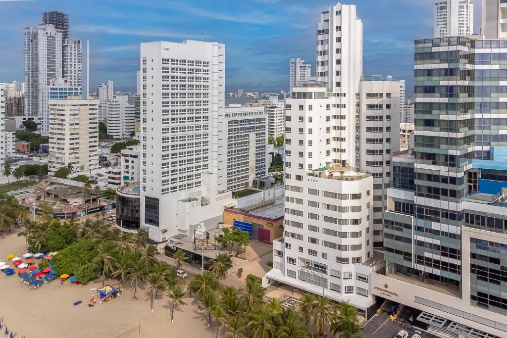 Nespecifikovaný výhled na destinaci Cartagena nebo výhled na město při pohledu z hotelu