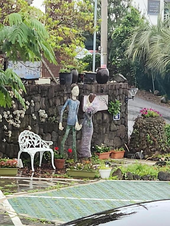 Zahrada ubytování JEJU Doldam B&B