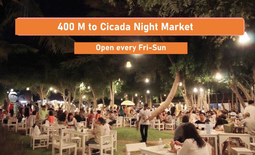Hosté ubytování Hua Hin My Resort 3BR Family Condo Free Water Park Walk to Beach & Cicada Night Market หัวหิน ห้องแฟมมิลี่ 3 ห้องนอน ฟรีสวนน้ำ ใกล้ทะเลและตลาดซิเคด้า